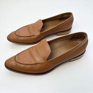 Everlane cognac leather loafers size 10